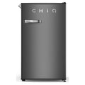 CHiQ 90L Black Retro Bar Refrigerator CRSR090DB1, Front View