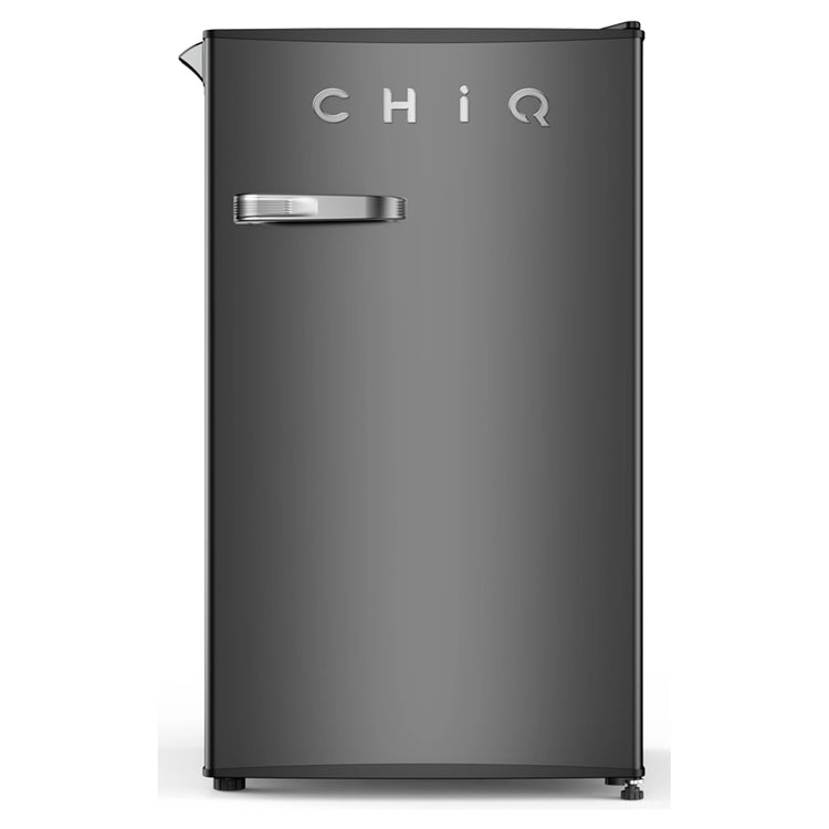 CHiQ 90L Black Retro Bar Refrigerator CRSR090DB1, Front View
