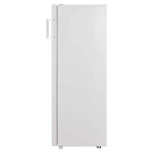CHiQ 241L White Single Door Upright Fridge CSR241DW, Side View