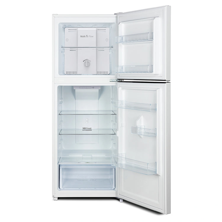 CHiQ 202L Top Mount Fridge White CTM202NW3, Front View With Door Open