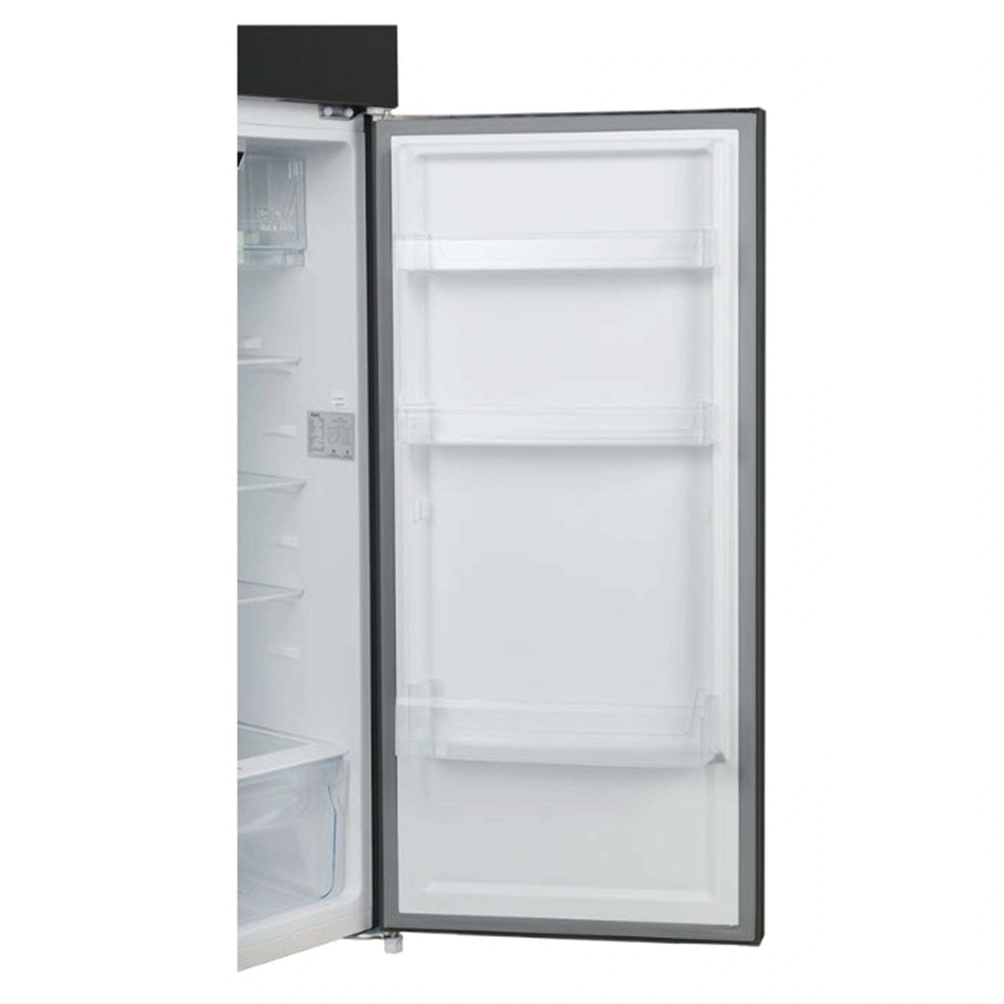 CHiQ 255L Top Mount Fridge Black Steel CTM253NBS5E, Door Shelf View