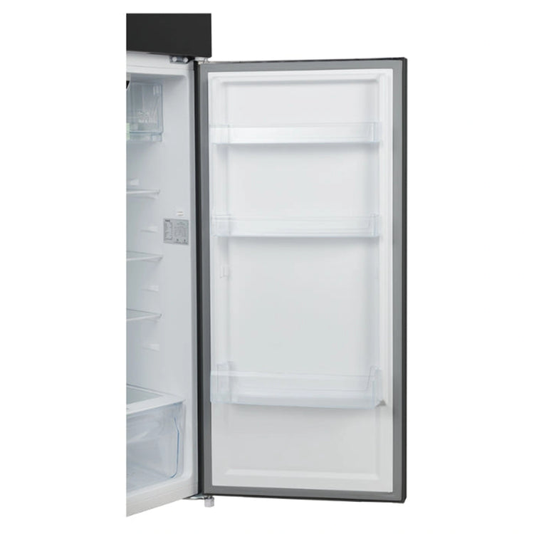 CHiQ 255L Top Mount Fridge Black Steel CTM253NBS5E, Door Shelf View
