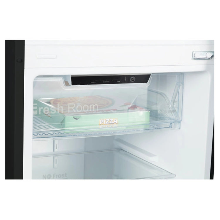 CHiQ 255L Top Mount Fridge Black Steel CTM253NBS5E, Fresh Zone View