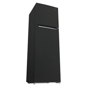 CHiQ 255L Top Mount Fridge Black Steel CTM253NBS5E, Front Left Side View