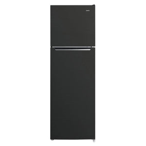 CHiQ 255L Top Mount Fridge Black Steel CTM253NBS5E, Front View