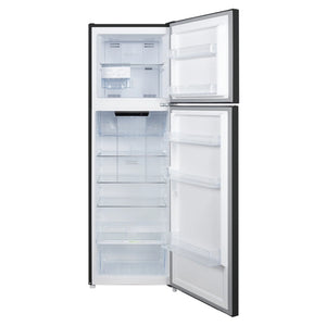 CHiQ 255L Top Mount Fridge Black Steel CTM253NBS5E, Front View With Door Open
