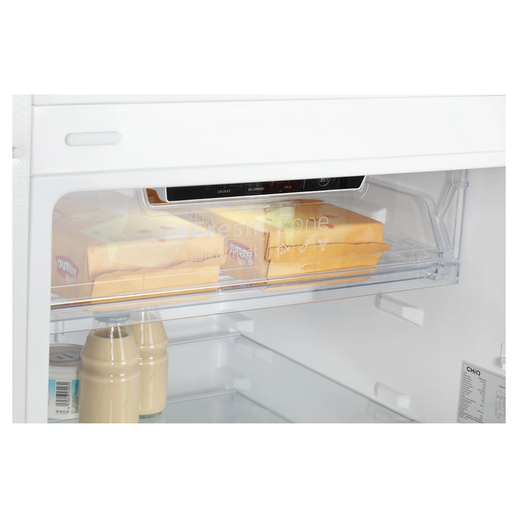 CHiQ 348L Top Mount Fridge White CTM348NW5E, Fresh Zone Storage View