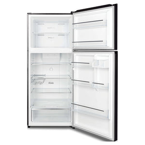 CHiQ 410L Top Mount Fridge Black CTM407NB3, Front View With Door Open