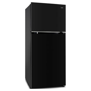 CHiQ 410L Top Mount Fridge Black CTM407NB3, Left Side View