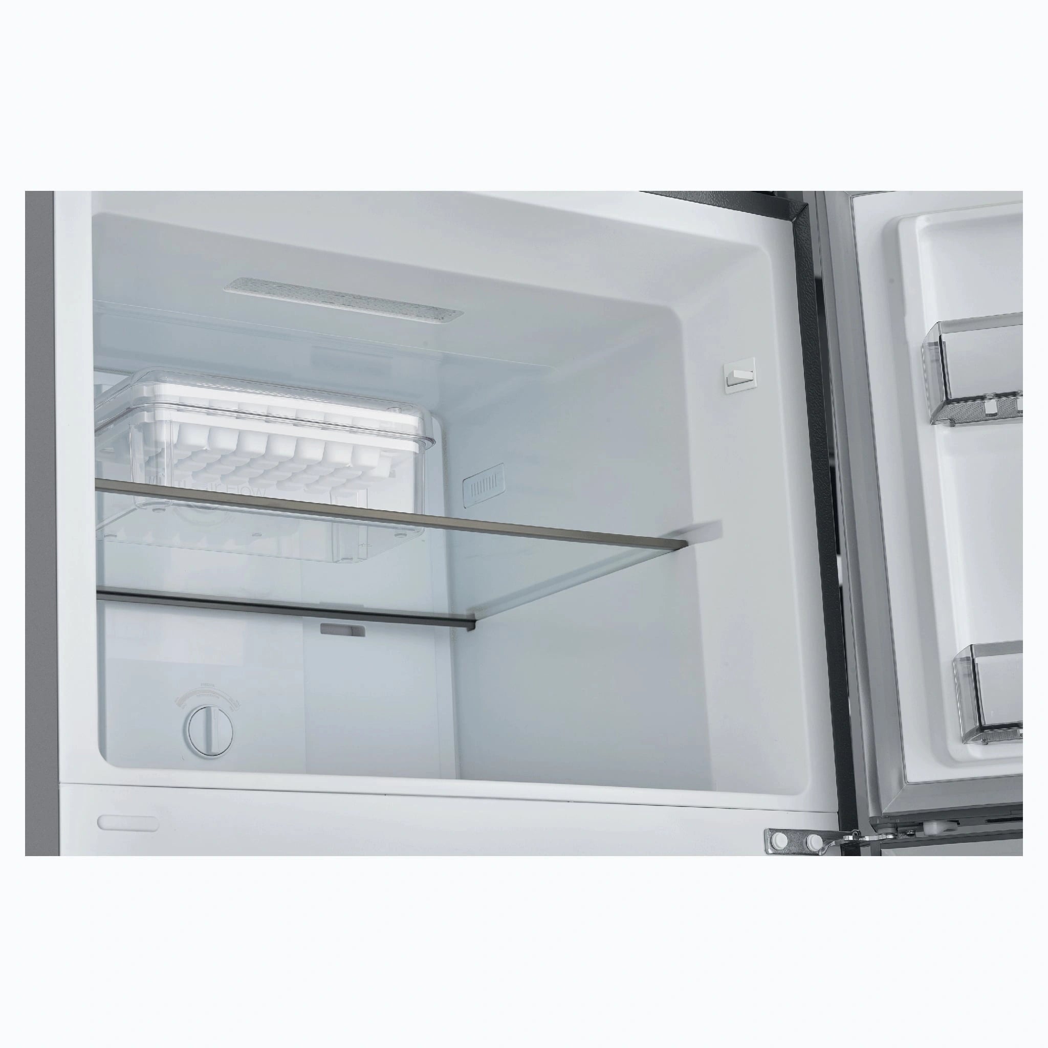 CHiQ 410L Top Mount Fridge Stainless Steel CTM408NSS5E, Freezer Zone View