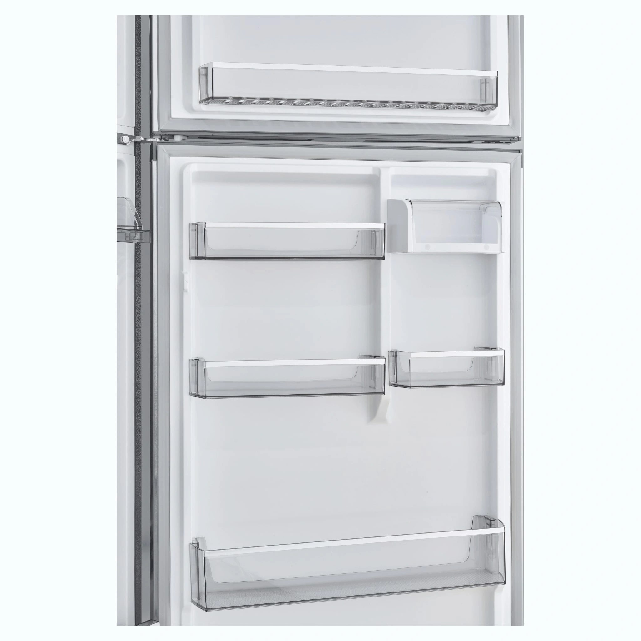 CHiQ 410L Top Mount Fridge Stainless Steel CTM408NSS5E, Fridge Door View
