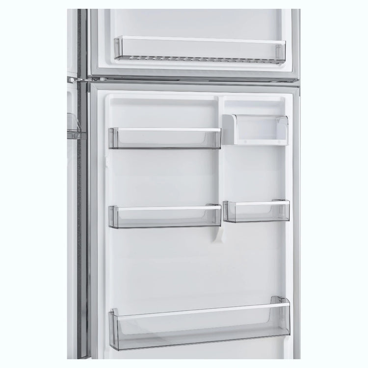 CHiQ 410L Top Mount Fridge Stainless Steel CTM408NSS5E, Fridge Door View