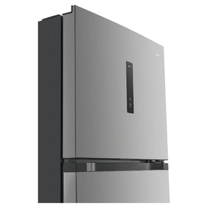 CHiQ 410L Top Mount Fridge Stainless Steel CTM408NSS5E, Top Corner View