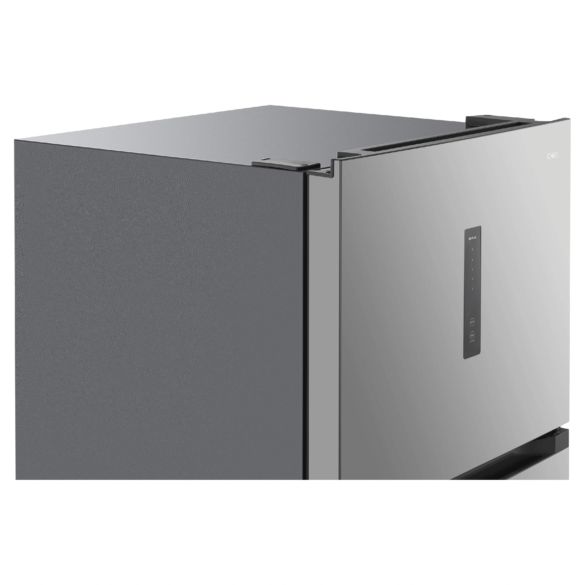 CHiQ 410L Top Mount Fridge Stainless Steel CTM408NSS5E, Top Side View