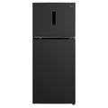 CHiQ 410L Top Mount Fridge Black Steel CTM409NBS5E, Front View