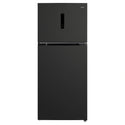 CHiQ 410L Top Mount Fridge Black Steel CTM409NBS5E, Front View