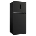 CHiQ 410L Top Mount Fridge Black Steel CTM409NBS5E, Left Side View
