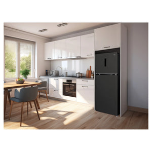 CHiQ 410L Top Mount Fridge Black Steel CTM409NBS5E, Lifestyle View
