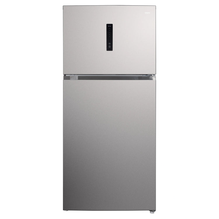 CHiQ 515L Top Mount Fridge Stainless Steel CTM512NSS5E, Front View
