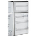 CHiQ Top Mount Fridge Black Steel CTM513NBS5E, Door Shelf View