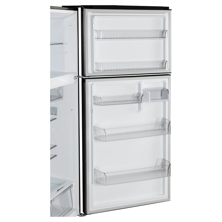 CHiQ Top Mount Fridge Black Steel CTM513NBS5E, Door Shelf View