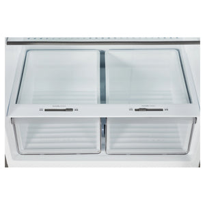 CHiQ Top Mount Fridge Black Steel CTM513NBS5E, Double Crisper View
