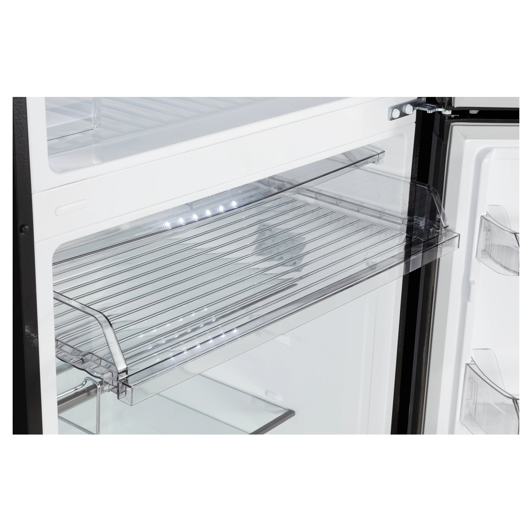 CHiQ Top Mount Fridge Black Steel CTM513NBS5E, Fresh Zone View