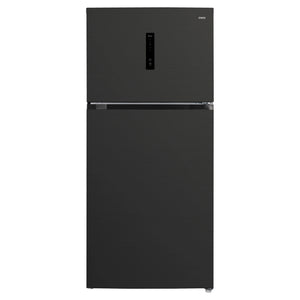 CHiQ Top Mount Fridge Black Steel CTM513NBS5E, Front View