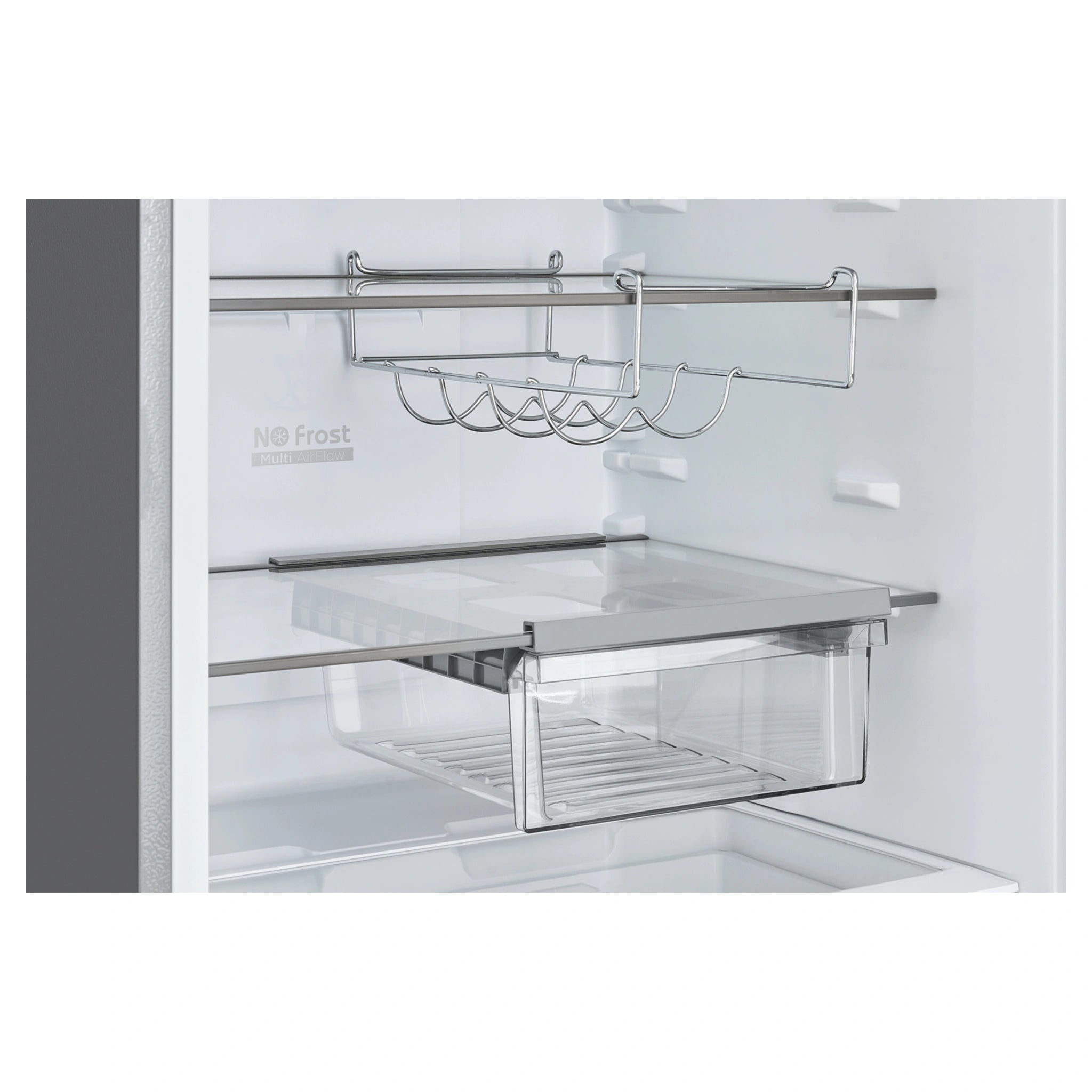 CHiQ Top Mount Fridge Black Steel CTM513NBS5E, Hanging Drawer View
