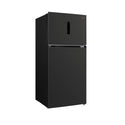 CHiQ Top Mount Fridge Black Steel CTM513NBS5E, Side View