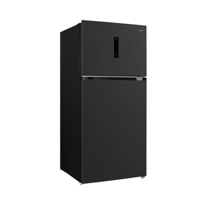 CHiQ Top Mount Fridge Black Steel CTM513NBS5E, Side View