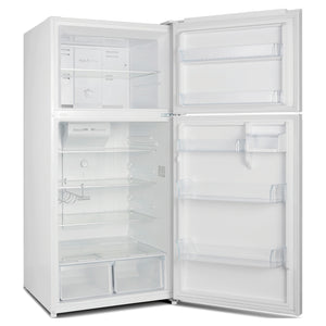 CHiQ 515L Top Mount Fridge White CTM515NW, Left Side View With Door Open