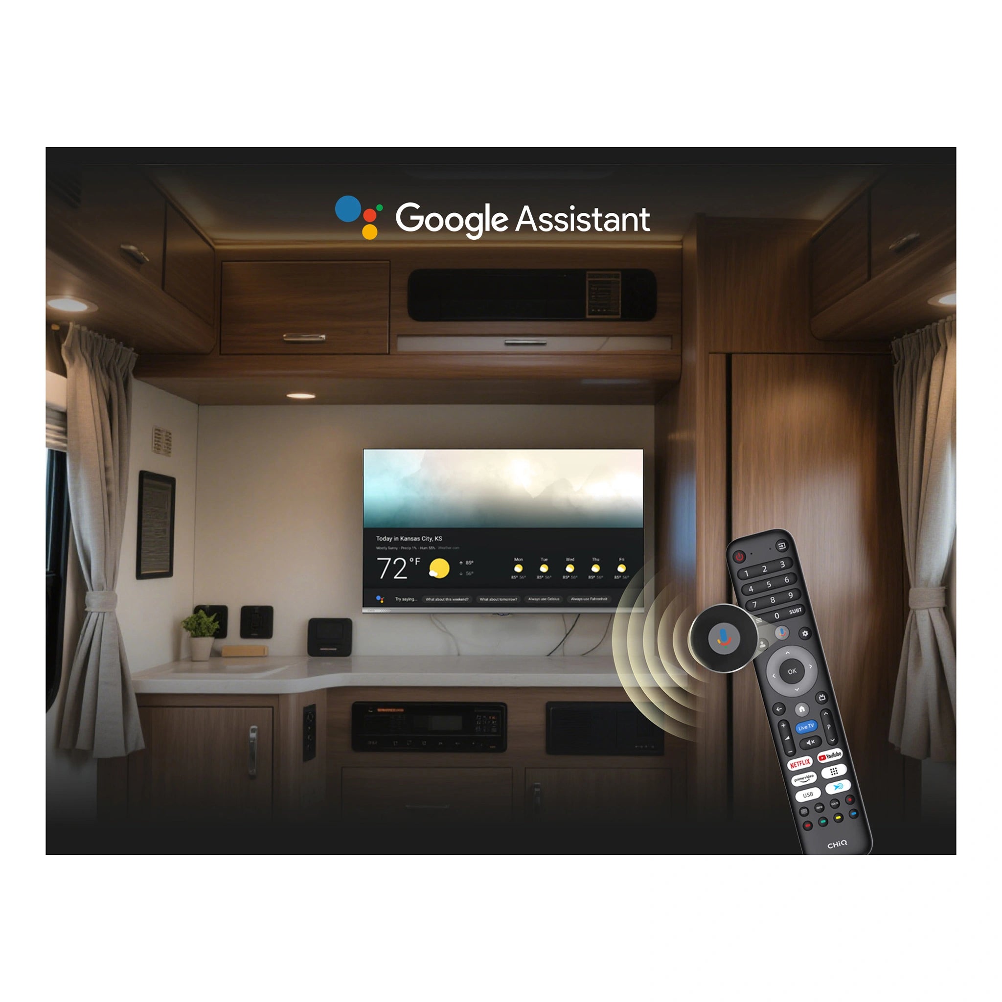 CHiQ L32M9P 32 Inch Portable Caravan HD Google TV