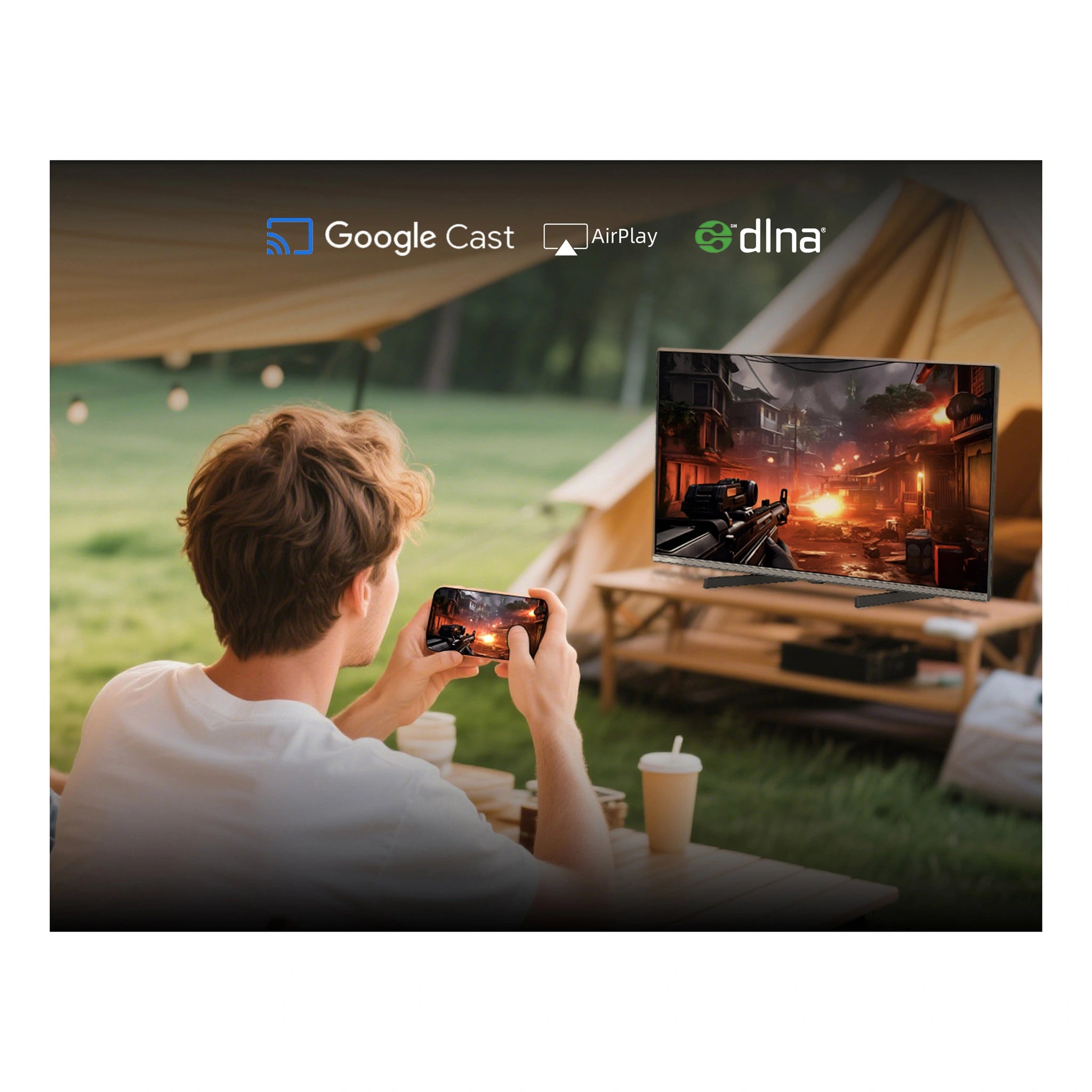 CHiQ L32M9P 32 Inch Portable Caravan HD Google TV