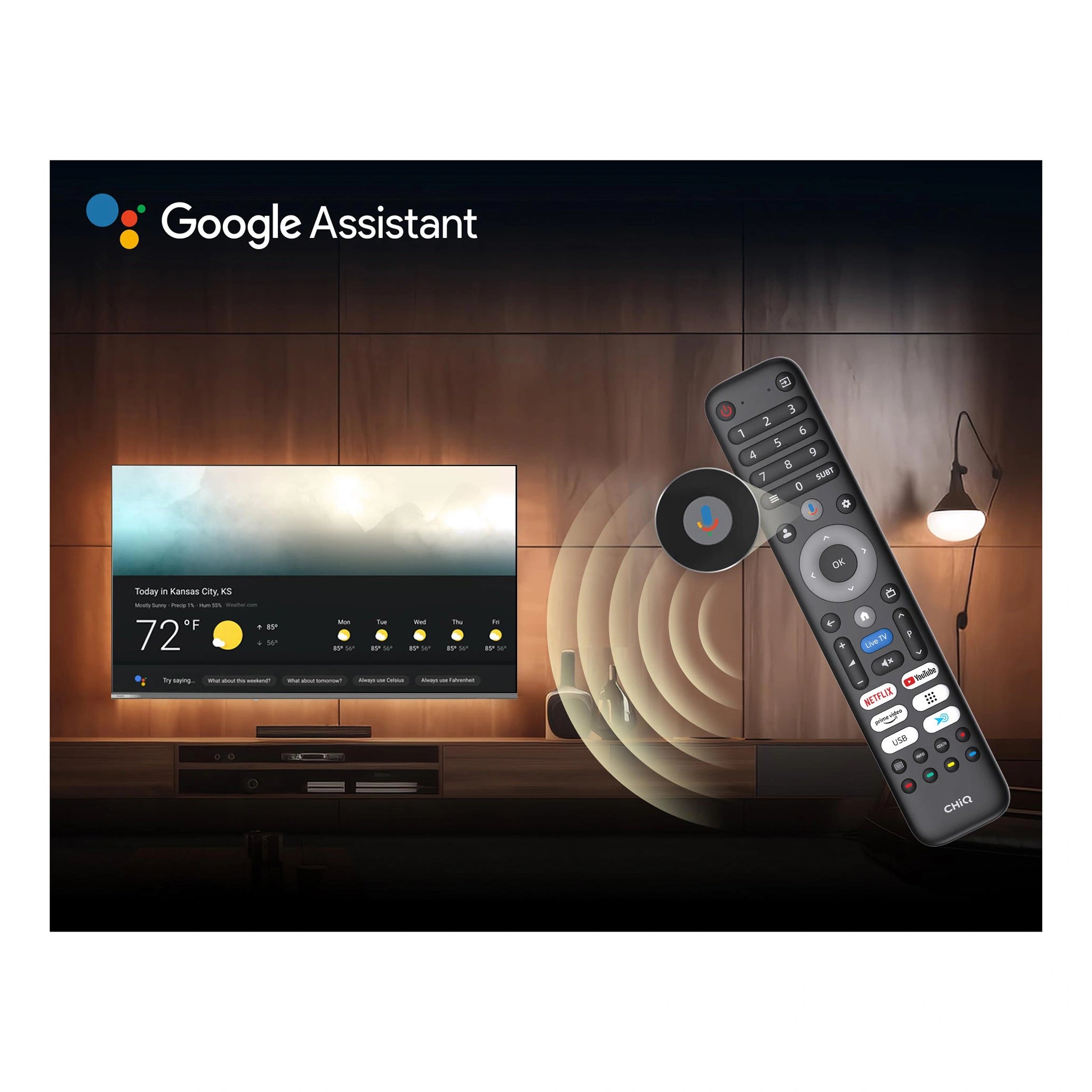 CHiQ U55QM10 55 Inch 4K QLED Google TV