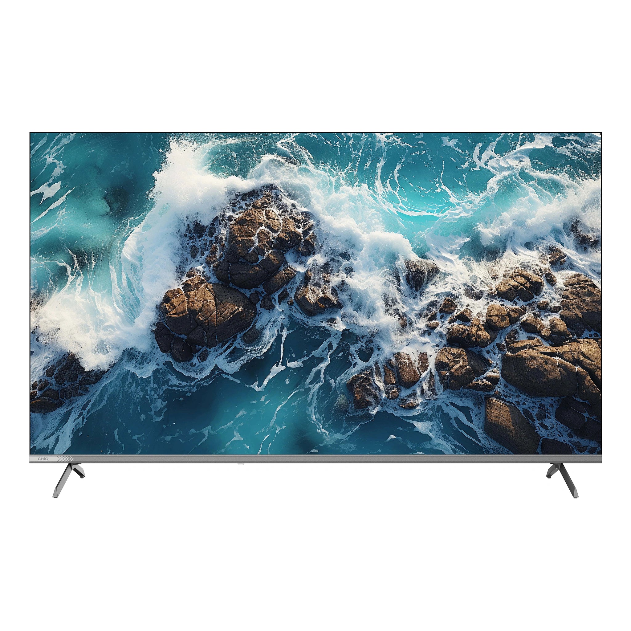 CHiQ 55 Inch 4K QLED Google TV U55QM10, Front View
