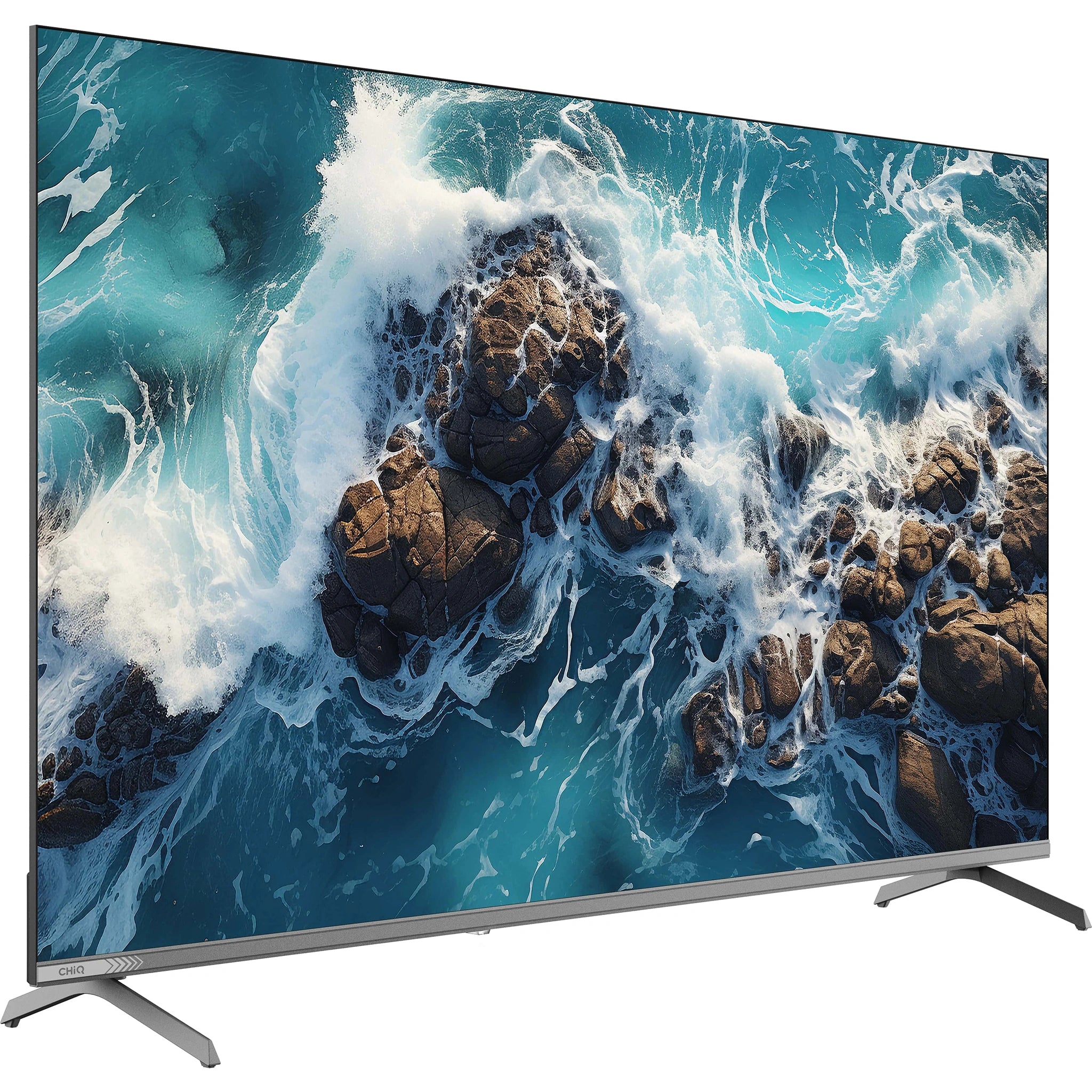 CHiQ 55 Inch 4K QLED Google TV U55QM10, Left Side View