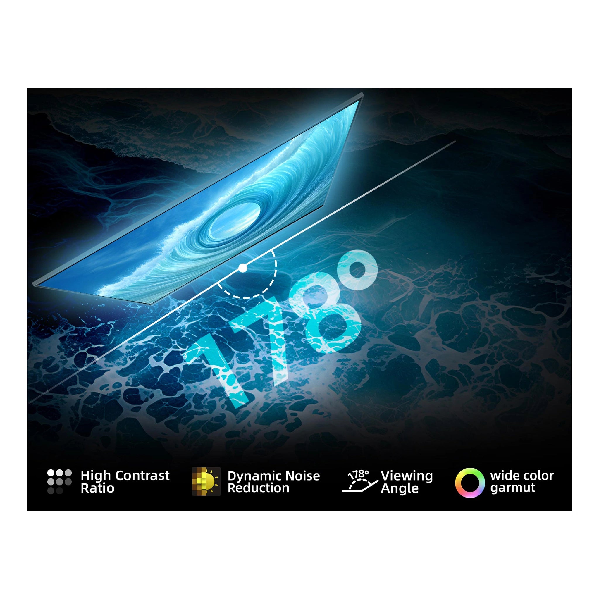 CHiQ U75QM10 75 Inch QM10 4K QLED Smart Google TV