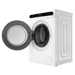 CHiQ 8.5Kg Washer & Dryer Combo White WDFL85T48W4, Left Side Door Open View