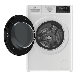 CHiQ 8.5kg Front Load Washer - White WFL85PL48W1, Front View With Door Open