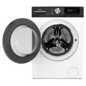 CHiQ 8.5Kg White Front Load Washer WFL85SW1, Front View with Door Open