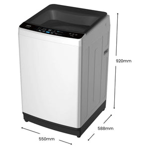 CHiQ 6.5kg Top Load Washer – White WTL65FDW, Dimensions View