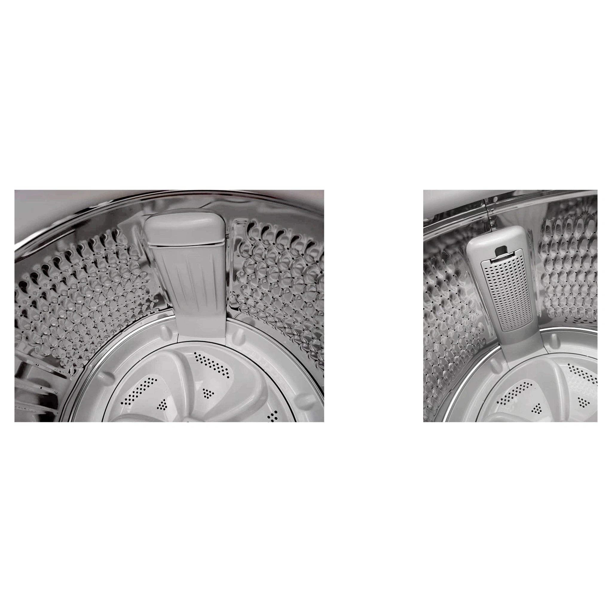 CHiQ 6.5kg Top Load Washer – White WTL65FDW, Drums View