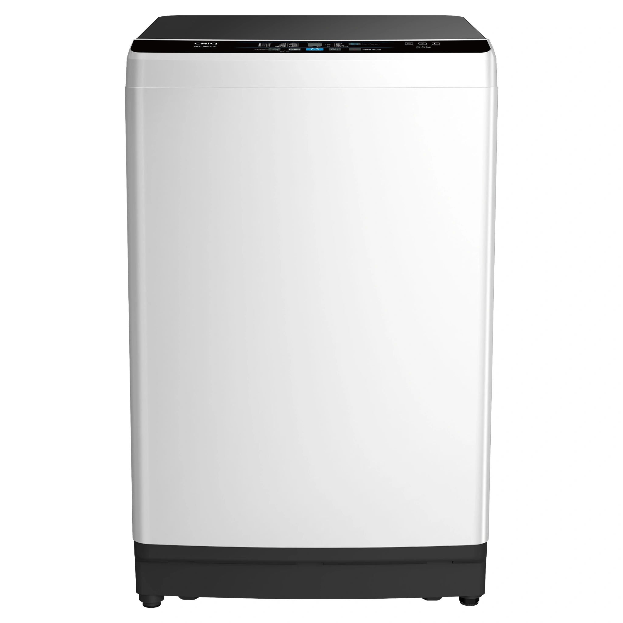 CHiQ 6.5kg Top Load Washer – White WTL65FDW, Front View