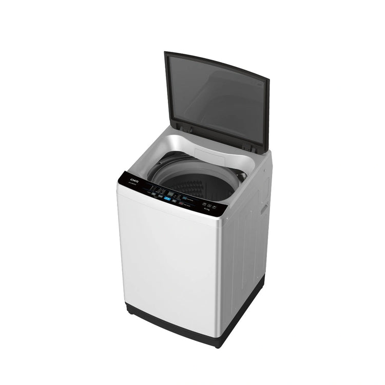 CHiQ 6.5kg Top Load Washer White WTL65FDW, Top View With Door Open