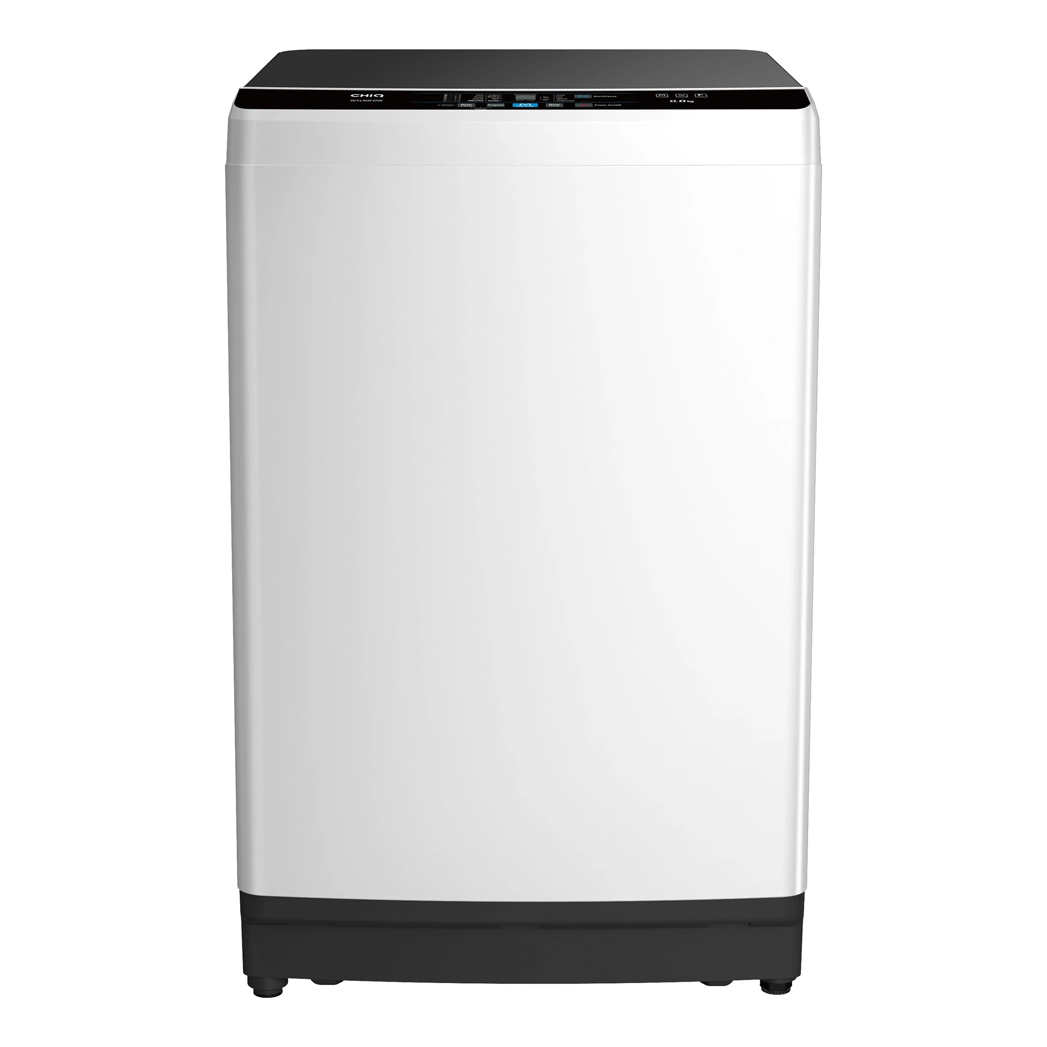 CHiQ 8kg Top Load Washer – White WTL80FDW, Front View