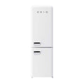 CHiQ 231L Retro Bottom Mount Fridge White CRBM227NW, Front view