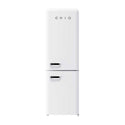 CHiQ 231L Retro Bottom Mount Fridge White CRBM227NW, Front view
