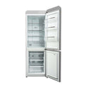CHiQ 231L Retro Bottom Mount Fridge White CRBM227NW, Front view with door open