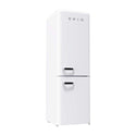 CHiQ 231L Retro Bottom Mount Fridge White CRBM227NW, Front right view